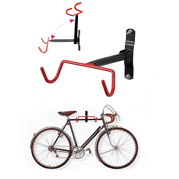 Bike Wall Mount Storage Hanger Stand Bicycle Cycling Rear Rack with 4mm-5mm thickness