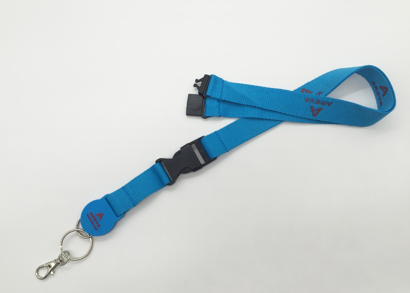 Yellow color professionnal customized silk screened lanyard with any logo