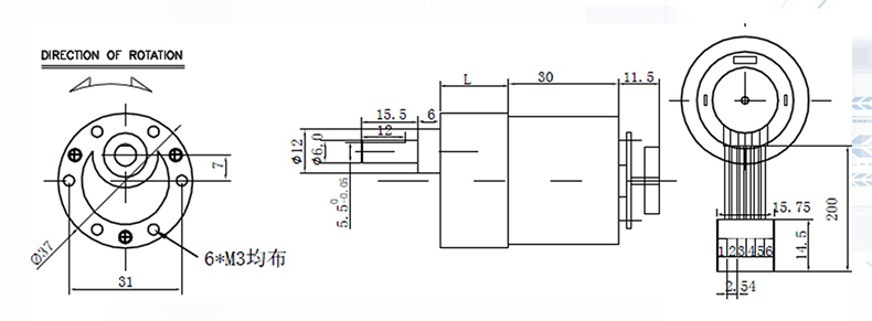 Hall Encoder Motor JGB37-3530B 24V 12/1600 Micro DC Encoder Motor High Torque Dc Motor With Encoder