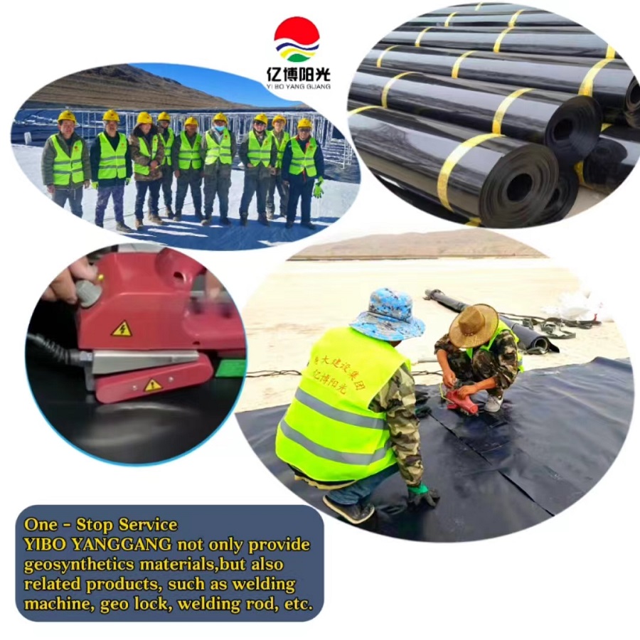 Smooth Pond Liner HDPE Geomembrane 1mm for Fish Farming in Environmental Applications