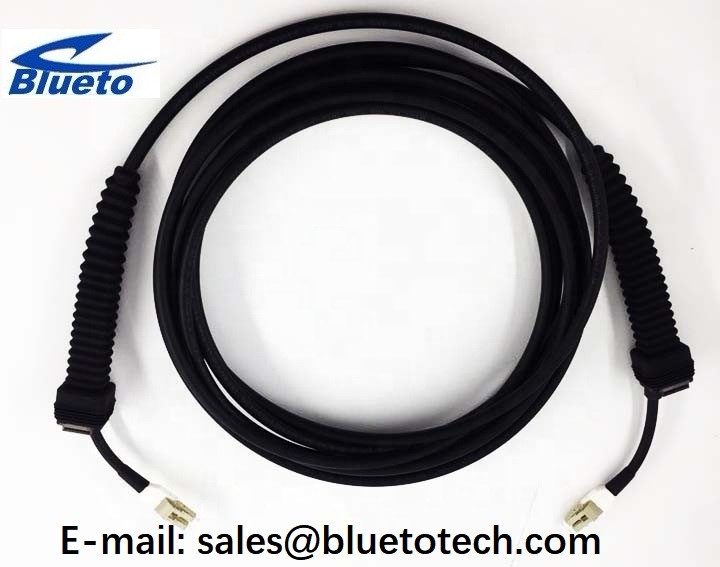 Outdoor Waterproof IP67 24Fiber MTP/MPO to LC Fiber Optic Patch Cord Optical Jumper