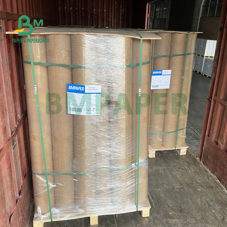 300gsm 350gsm Food Safe Kraft Paperboard For Bags High Rigidity 