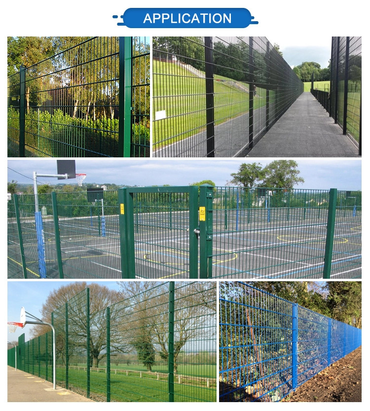 Powder Coating Rust Resistant H2m Double Wire Mesh Fence
