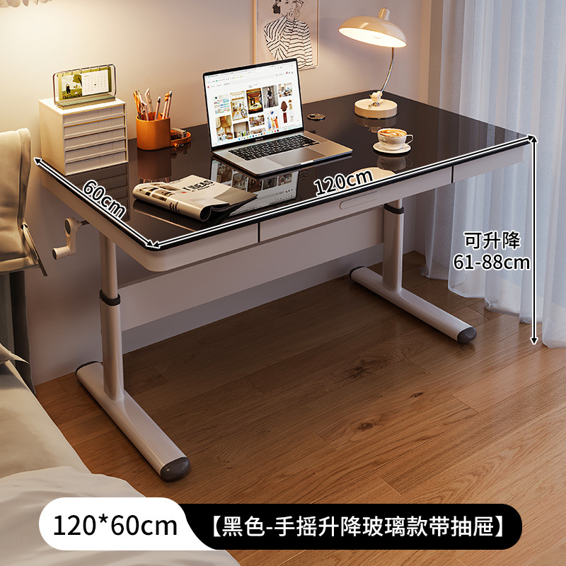 Home Office Funiture Lift Computer Desk for Study and Work in Bedroom or Dormitory
