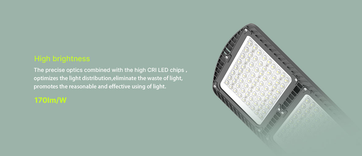 IP66 Waterproof Street Light 70 CRI Color Temperature 3000K/4000K/5000K/6000K with PF 0.95