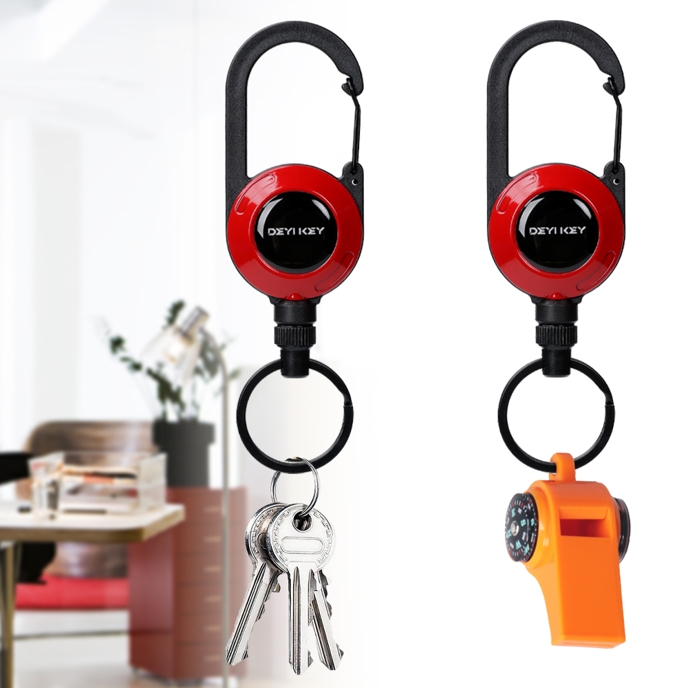 Deyi Badge Reel Upgraded Stainless Steel Cord, Suitable For Men And Women Assorted Colors