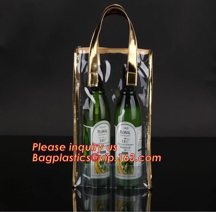 Zip lockk bottom leakproof reusable wine bottle protector 3 pack bubble travel protective bag,USA Amazon WineSkin Protecto
