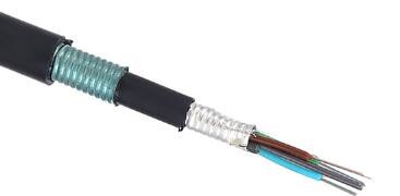 Telecom Comunication Direct Burial Fiber Optic Cable Gyta53 Outdoor Armored 4 - 144 Core
