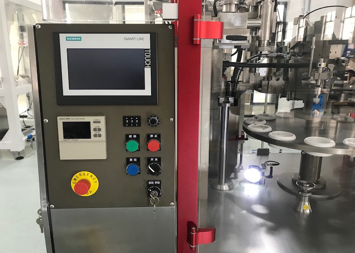Intelligent Control Toothpaste Filling Machine 60 Pieces / Min Easy Control Chemistry