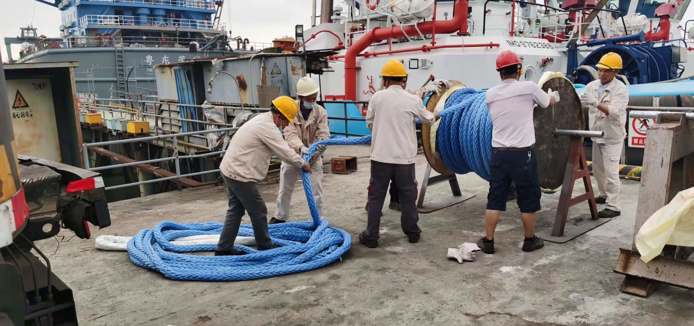 Vessel Marine Braided Rope 12 Strands Uhmwpe Braided Mooring Lines