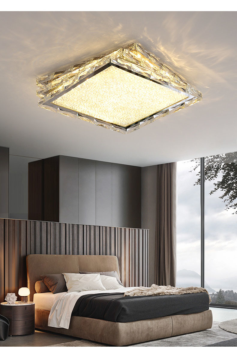Luxury Simple Square Crystal Ceiling luxury light(WH-CA-110)