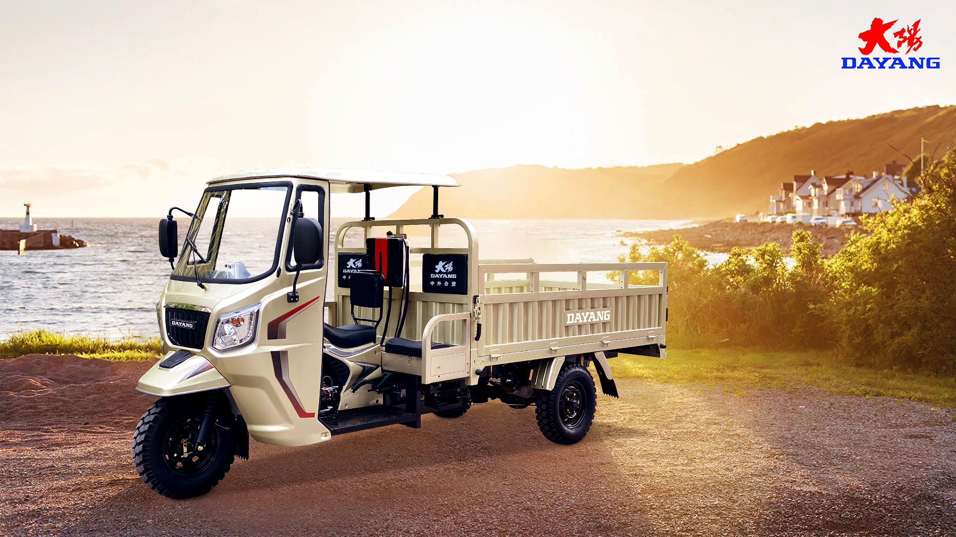 5.0-12 Tyre Bajaj Motorcycles Gas Cargo Trike Tuk Tuk for Transportation