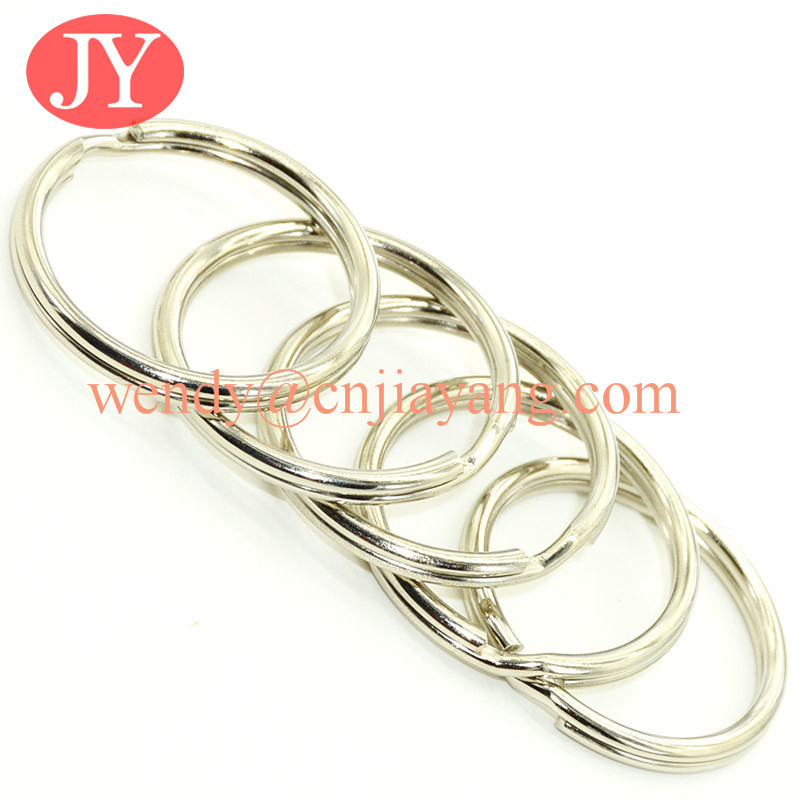 jiayang nickle color high quality aperture key ring parts