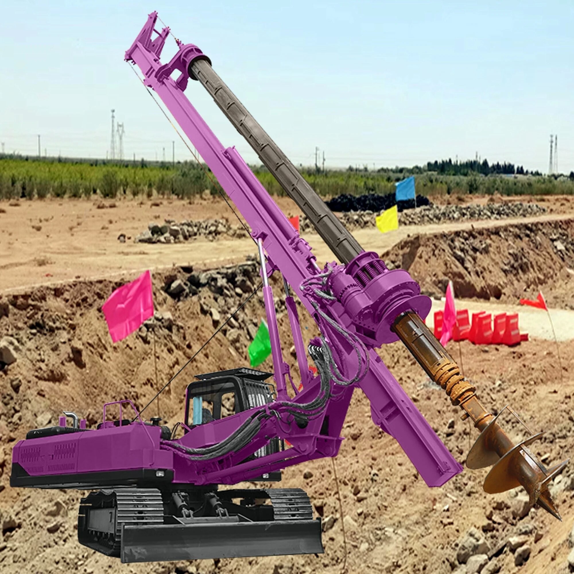 Hydraulic Auger Bucket Drilling Machine Rotary Drilling Rig Equipment