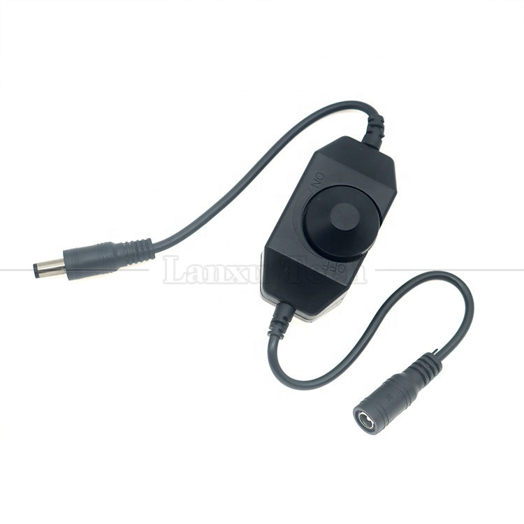 CE Certificate 12V 24V Male to Female DC Power ON OFF Switch Controller LED Dimmer for Lamp