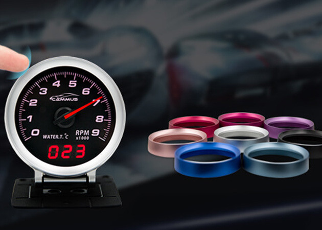 60mm 52mm Universal OBD2 LCD Display Digital Speedometers For Cars