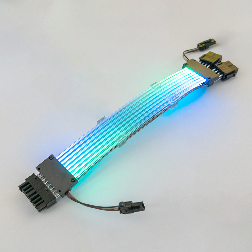 Dual 8pin Neon Flex RGB Cable Led Synchronizes Double-Headed Light Male to Female