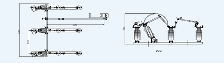 Electrical High Voltage Disconnect Switch 10KV 15KV 24KV 35KV 36KV 1600a 3000a