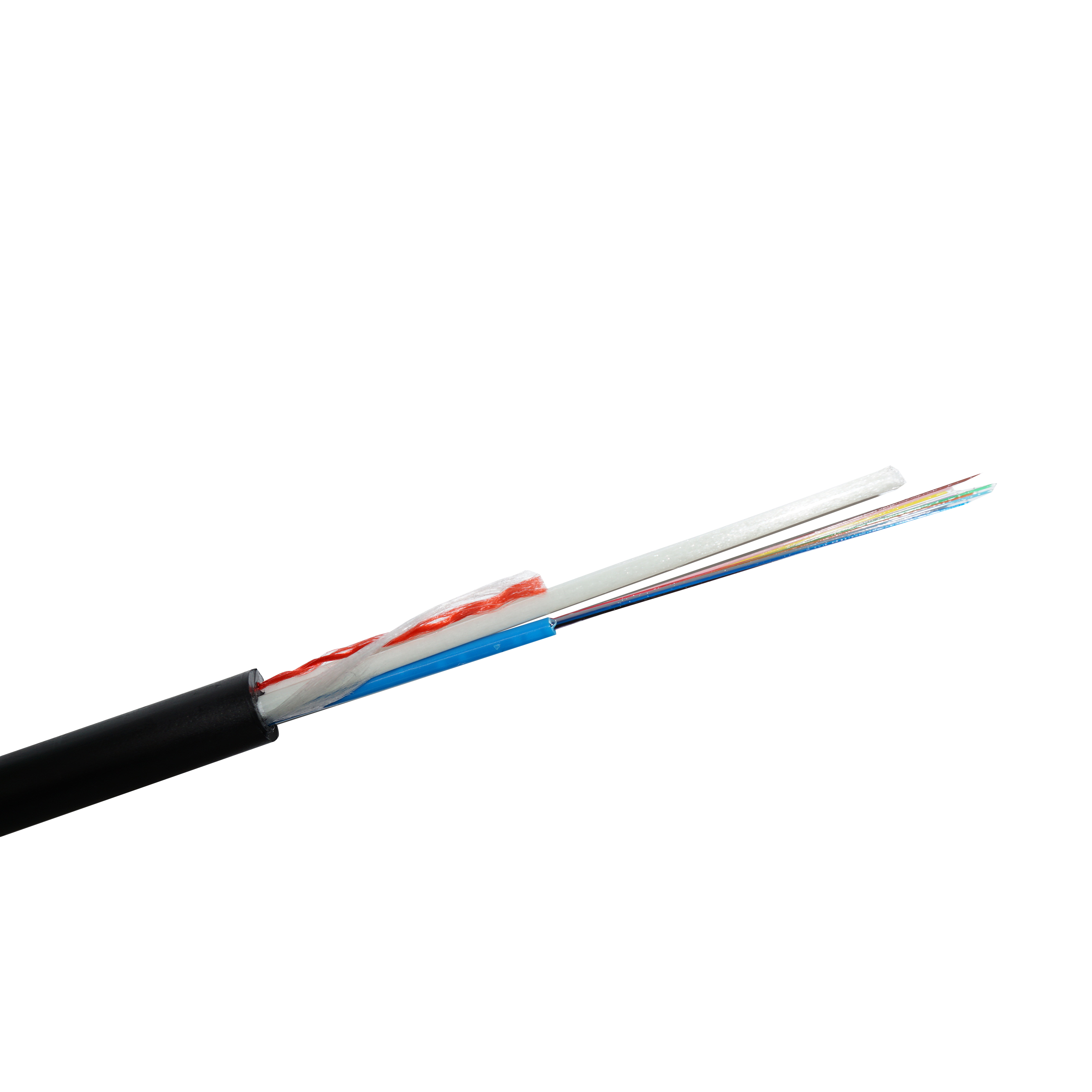 OM1 Single Mode Fiber Optic Cable FRP Strength For Outdoor