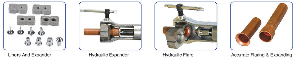 Hydraulic Refrigeration Hand Tools Copper Tube Expander Cordless Flaring 6mm