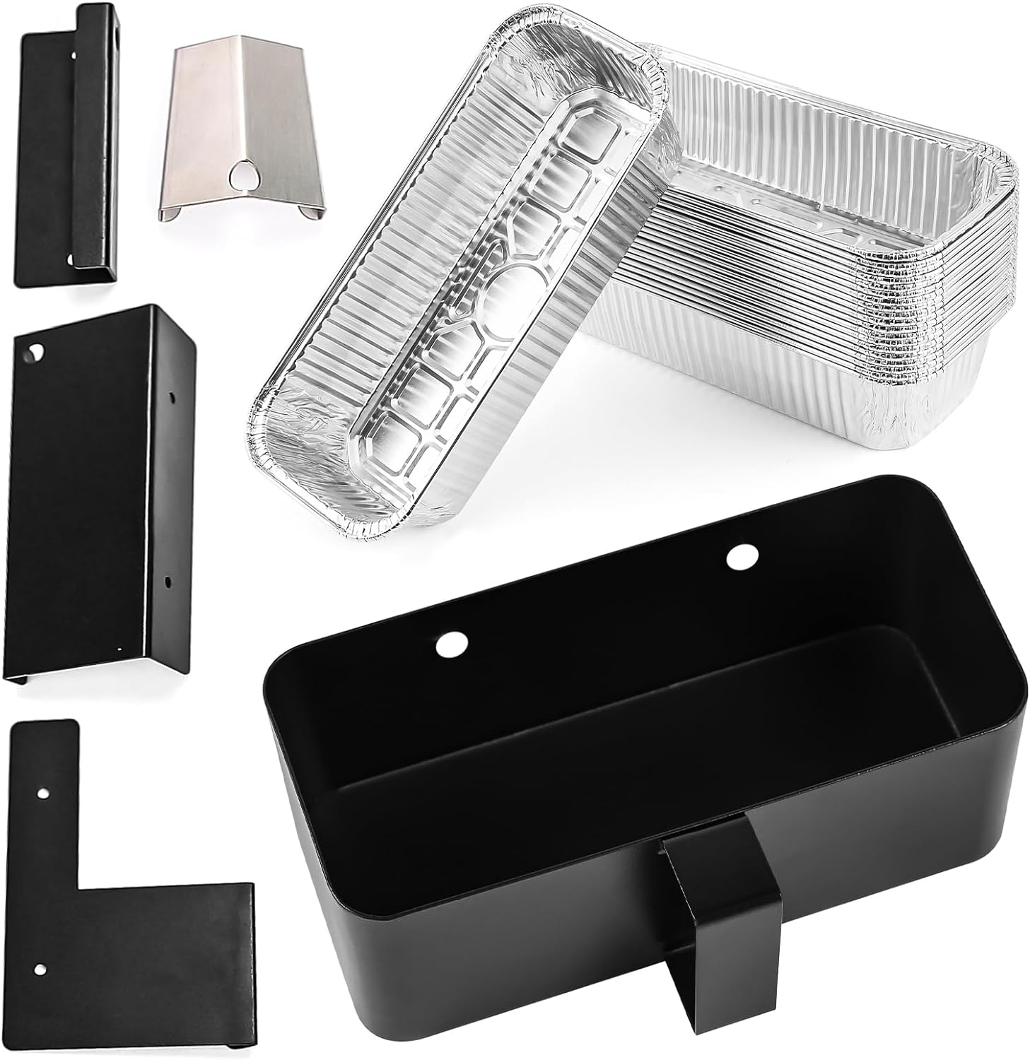 Cast Iron Grease Catcher Drip Pans Replacement Parts for Blackstone 28/36 Inch Griddle