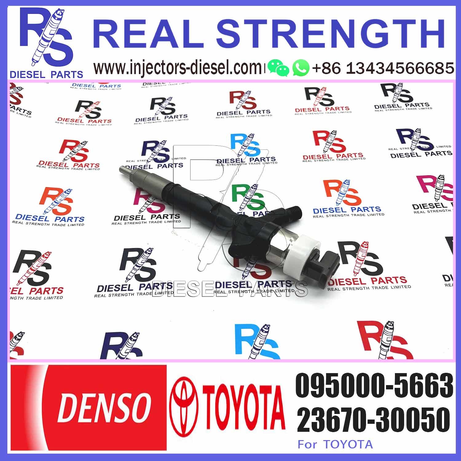 Good Quality Diesel Engine Parts 23670-30050 Common Rail Fuel Injector Assembly 095000-5663