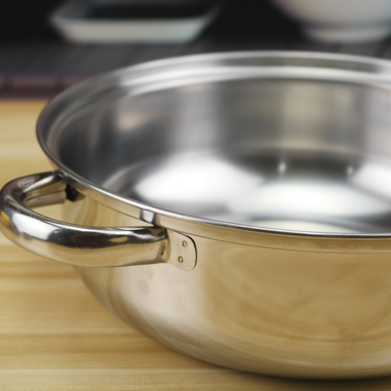 Double Soup Steamer Pot 28cm Household Non Stick Cookware Set