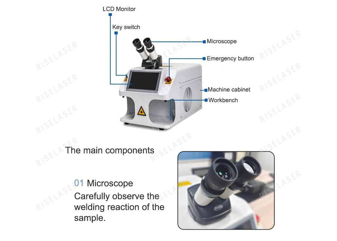 Riselaser Spot Laser Welding Machine 60w 100w Jewellery Laser Soldering Machine
