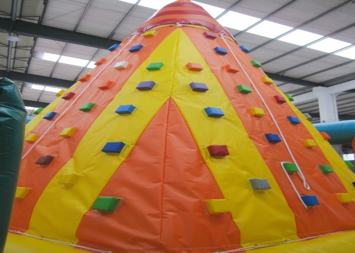 OEM/ODM Outdoor Amusment Park Inflatable Rock Climbing Wall 0.55mm Pvc Tarpaulin