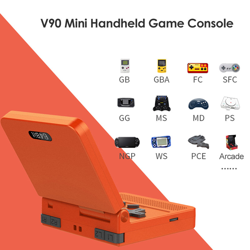 Handheld Flip V90 Wifi Arcade Box Gaming Retro Handheld Game Player
