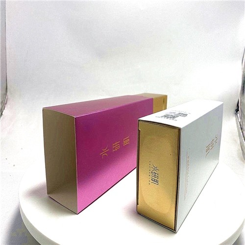 Recyclable Pink Drawer Type Skin Care Cosmetic Packing Box
