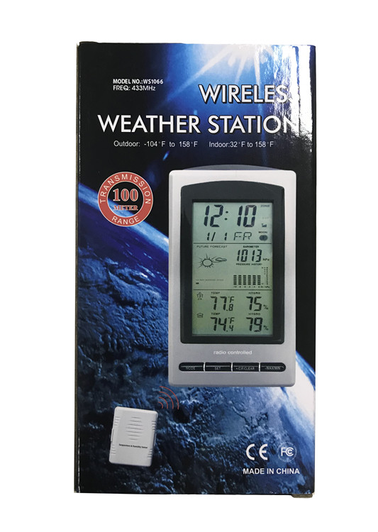 Weather Station With Outdoor Temperature Humidity And Pressure Forecast