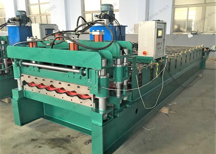 PPGI Metal Roofing Machine Plc Automatic 15m/Min Speed