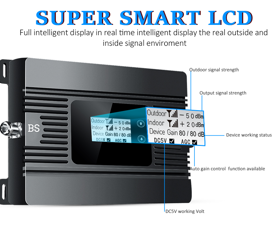 2600MHz Mobile 4G 5G Signal Booster Cell Phone Repeater Ampilifier