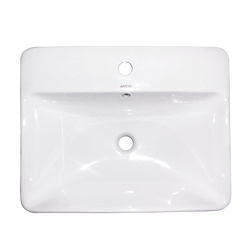 Bathroom Vanity Basin Ceramic Rectangular Washbasin WC Tabletop With Hole Basins Factory Supply