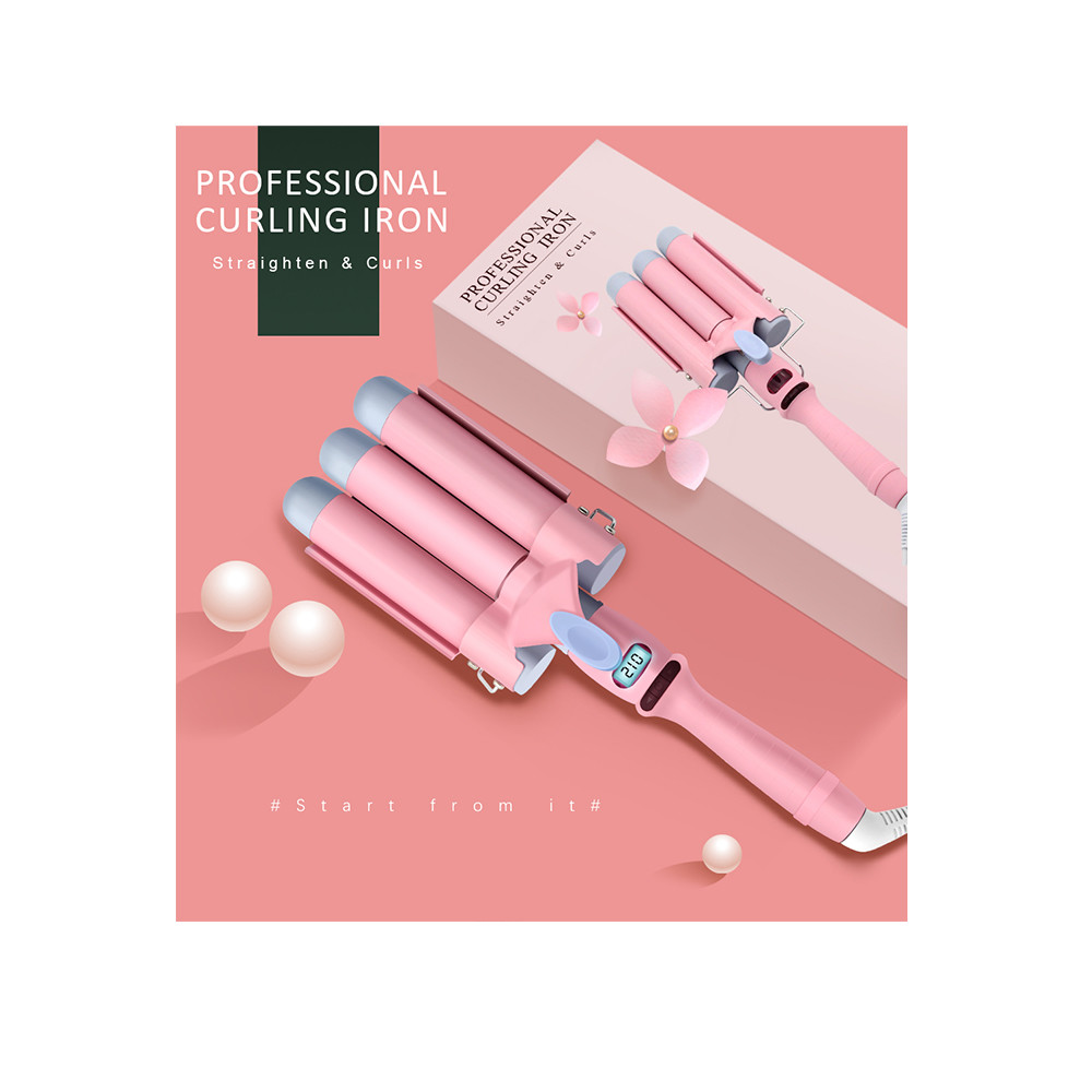 1.25 Inch 3 Barrel Curling Wand