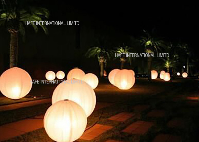 Intelligent Inflatable LED Lighting Decoration 50W 100W Sphere Shaped RGB / White Ball