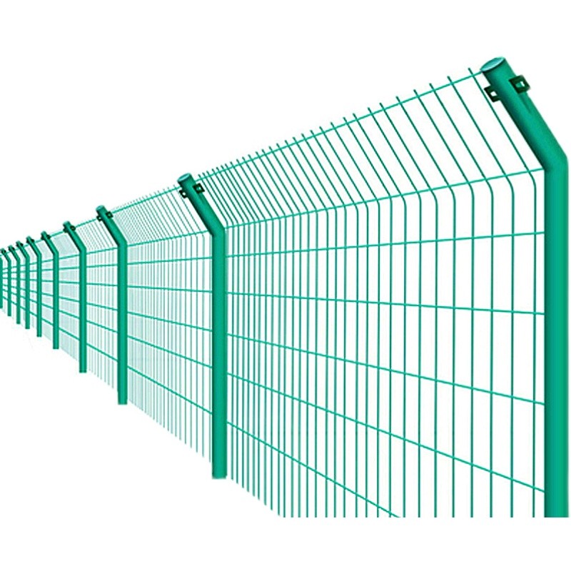 4mm Diamater 6 Ft Welded Wire Mesh Panels Pvc Coated Green Color Bend Sheet
