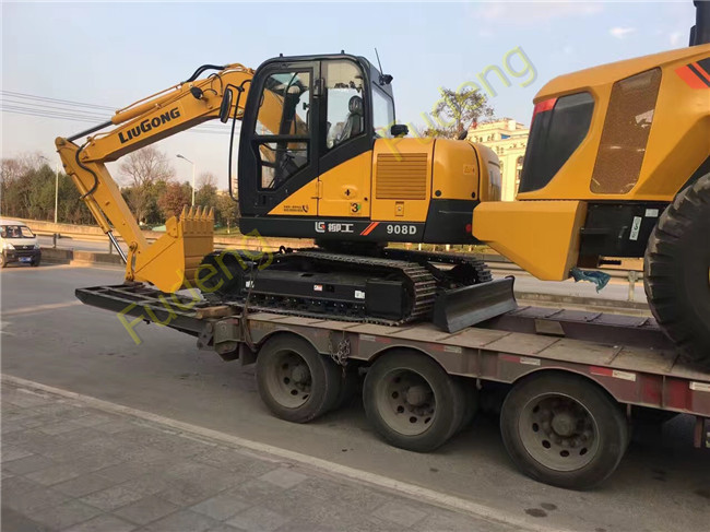 Low platform truck trailer low loader semi trailer 3 axle 50 ton