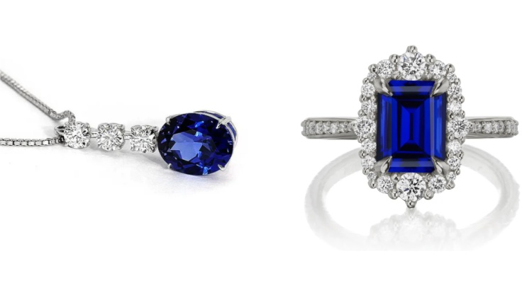 Artificial Colored Gemstones Moissanite SIC Raw Materials Rough Royal Blue Less Bubbles High Gloss