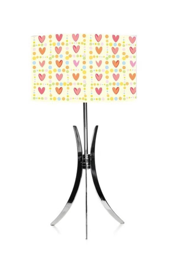 TC Metal Leaf Print Lamp 400*220MM Fabric Drum Shade For Rooms And Hotels