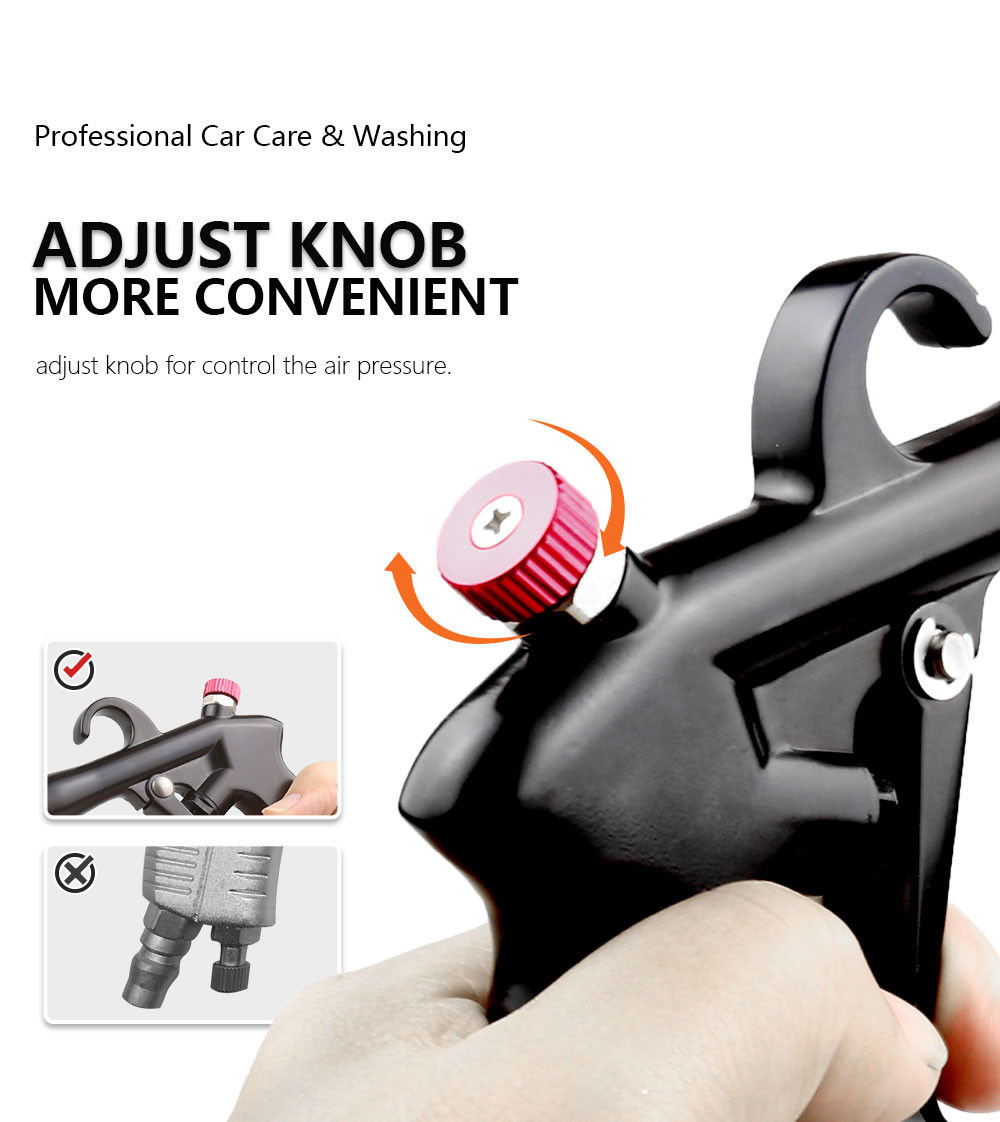 High Power Black Dry Tornador Car Foam Cannon With ISO-9001 Certification