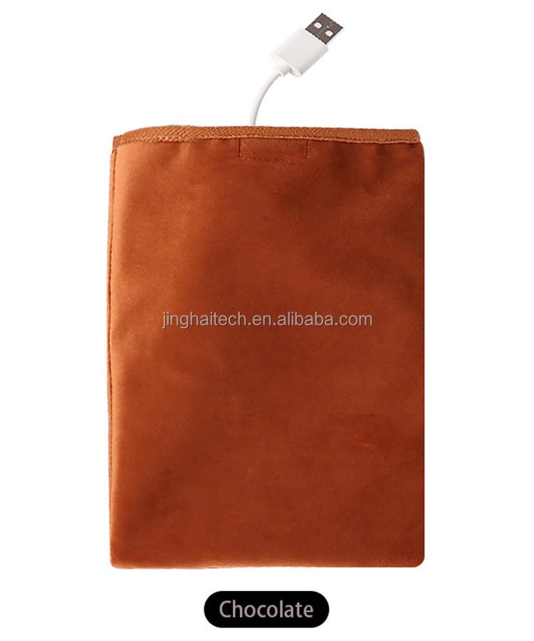 5v Usb Hand Warming Bag Multi Functional Flannel Material 14*20cm