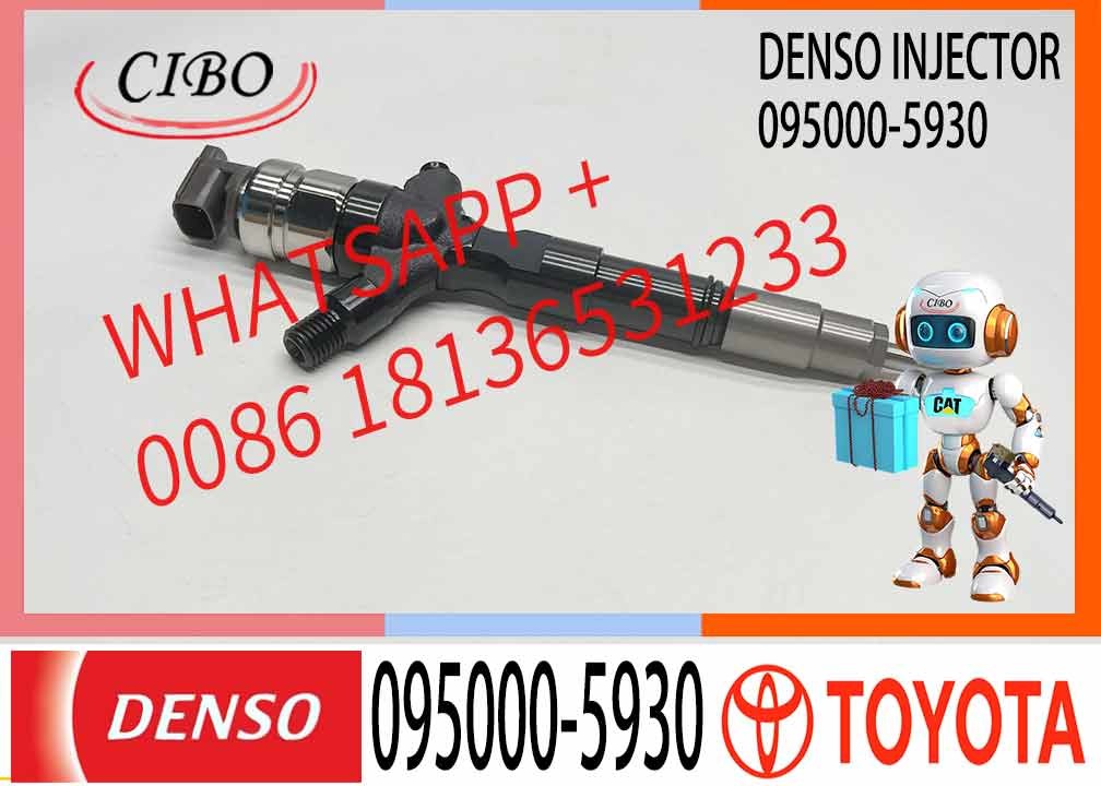 Common Rail Injector 095000-5930 23670-09060 For Toyota Hilux 2KD-FTV