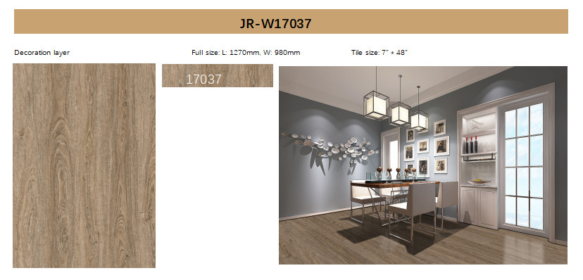 183mm SPC Click Flooring 5mm 5.5mm Wear Resistant Ultra Slim GKBM JR-W17037