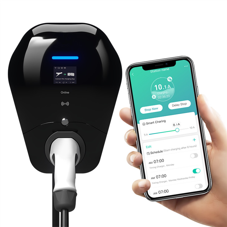 Rapid Charge Type 1 EV Charger Up To 6 Times Faster Mountable AC DC Wallbox With 4G