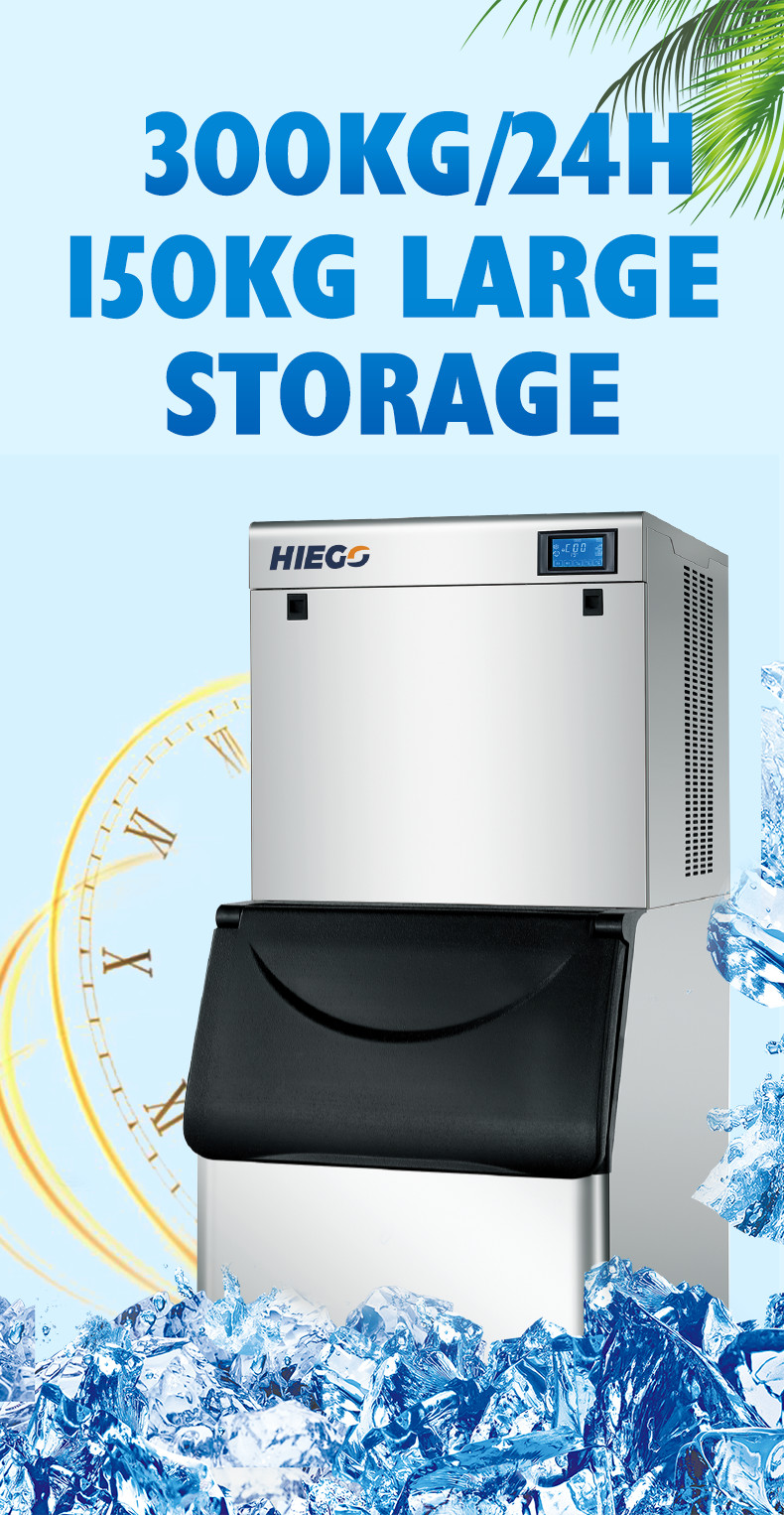 Air Cooling 300KG Automatic Ice Machine With Imported Compressor