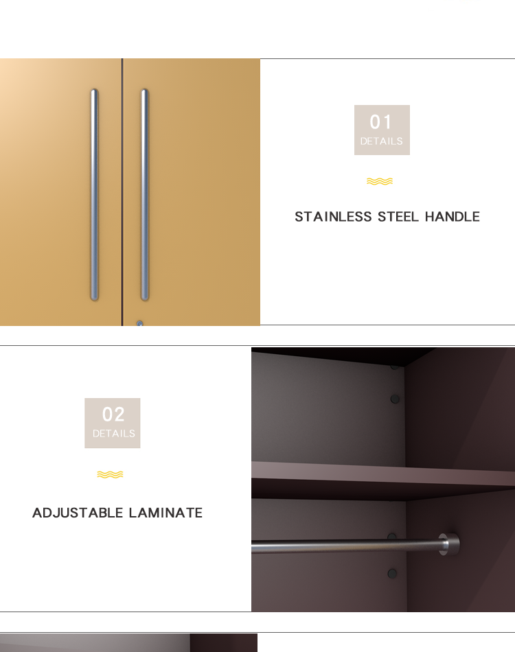 Cold Rolled Steel BV 2 Door Metal Storage Cabinet 0.5mm To 1.2mm
