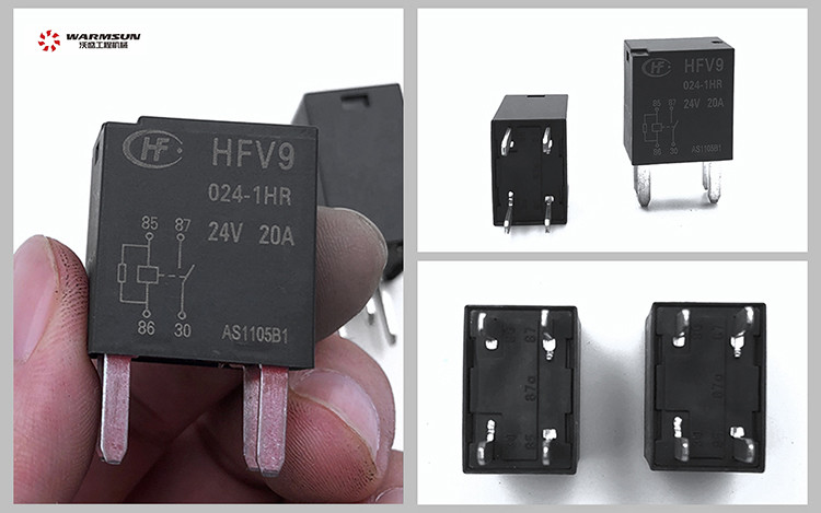 60090696 20A HFV9 24v Automotive Relay Motor Grader Spare Parts