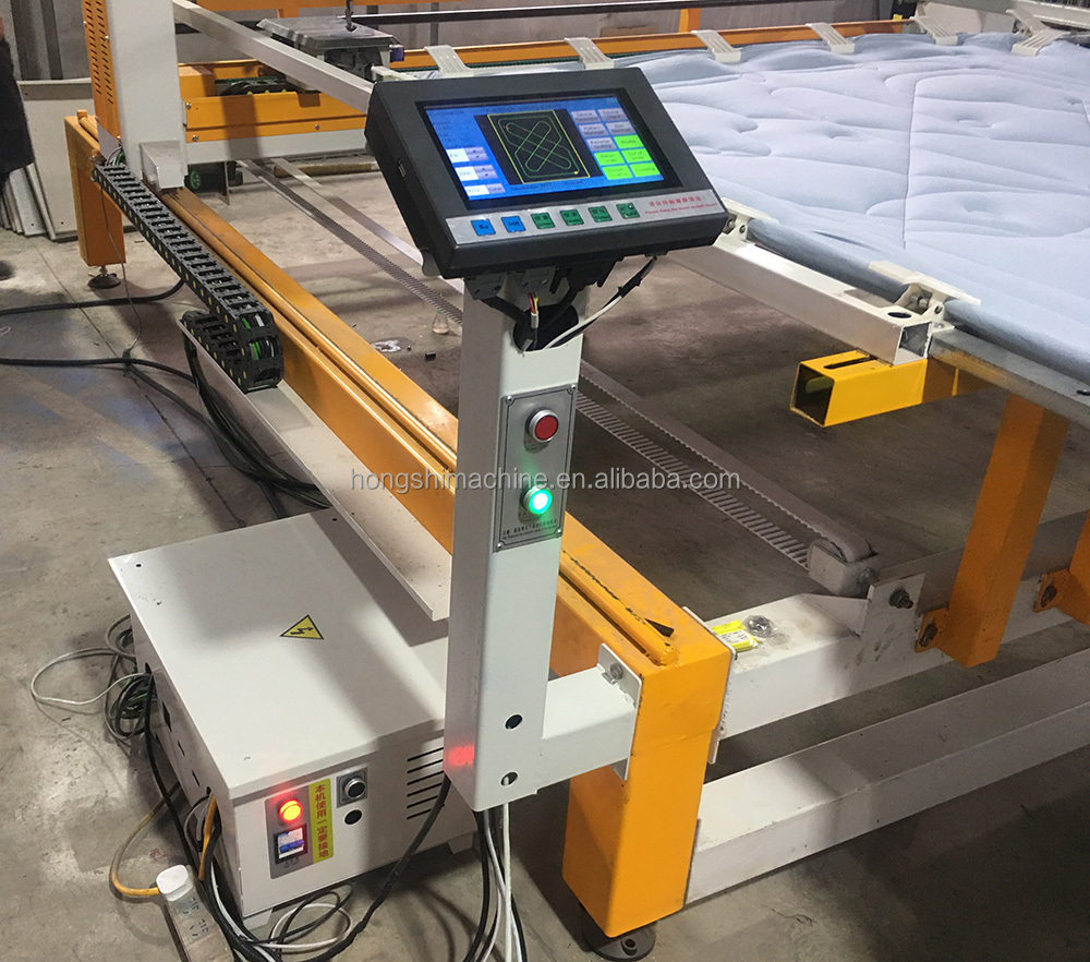 Computerized quilt making equipment high speed duvet sewing machine single needle bedsheet quilting machine